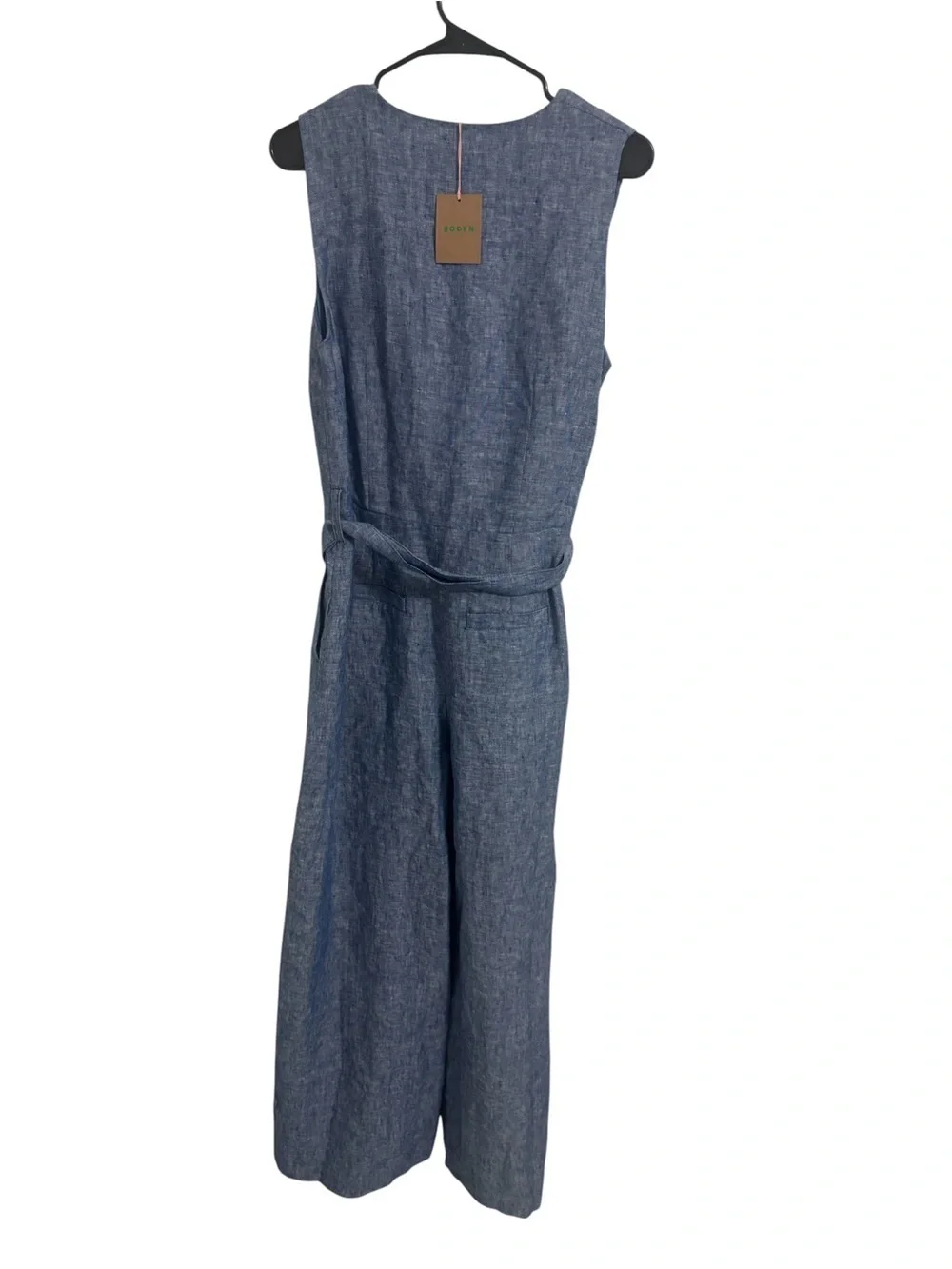 Nwt Boden Laura V-neck Linen Jumpsuit Sz 10R (70)